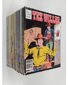 käytetty kirja Tex Willer vuosikerta 1989 (puuttuu nro 11)