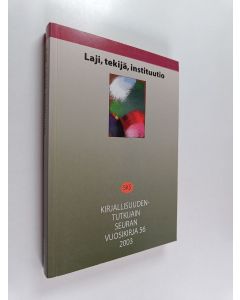 käytetty kirja Laji, tekijä, instituutio