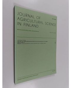 Kirjailijan Aino-Maija Evers käytetty kirja Journal of agricultural science in finland n:o 4/1989 : the role of fertilization practices in the yield and quality of carrot