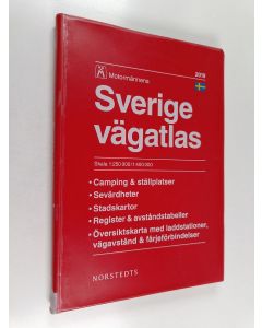 käytetty kirja Sverige vägatlas 2019, Skala 1: 250 000/ 1: 400 000
