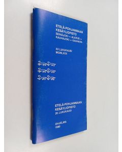 käytetty teos Etelä-pohjanmaan kesäyliopisto 20.lukukausi : Ohjelma 1980