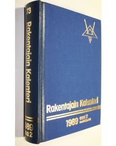 käytetty kirja Rakentajain kalenteri 1989 osa 2: henkilötiedot