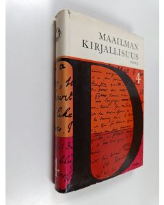 Kirjailijan Rafael Koskimies käytetty kirja Maailman kirjallisuus 4 : Realismi ja symbolismi, Uusin aika