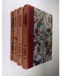 Kirjailijan Eino Leino käytetty kirja Valitut teokset 1-4 : Lyyrillisiä ja eepillisiä runoja ; Näytelmiä ; Kertomuksia ja esseitä ; Sanomalehtikirjoituksia ja muistelmia