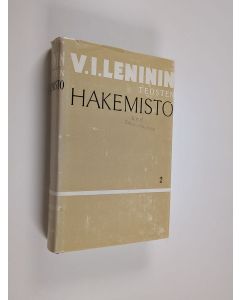 Kirjailijan V. I. Lenin käytetty kirja V.I.Leninin teosten hakemisto 2