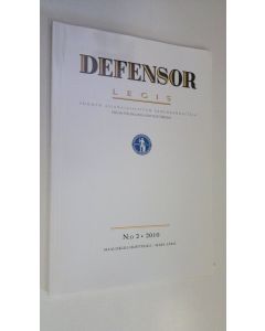 käytetty kirja Defensor legis n:o 2/2010