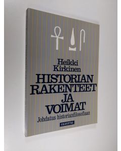 Kirjailijan Heikki Kirkinen käytetty kirja Historian rakenteet ja voimat : johdatus historianfilosofiaan