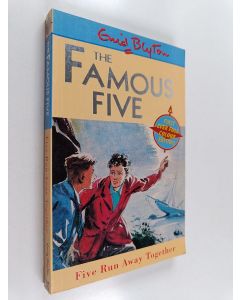 Kirjailijan Enid Blyton käytetty kirja Five Run Away Together