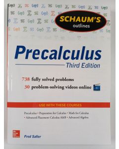Kirjailijan Fred Safier uusi kirja Schaum's outline of precalculus - Precalculus