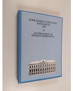 käytetty kirja Korkeimman oikeuden ratkaisuja 1990, II : heinä-joulukuu