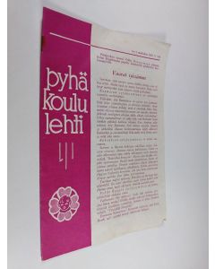 Kirjailijan Pentti Taipale käytetty teos Pyhäkoululehti 3/1965