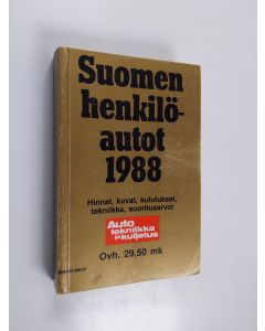 käytetty kirja Suomen henkilöautot 1988