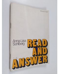Kirjailijan Anna-Liisa Sohlberg käytetty teos Read and answer