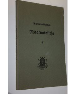 käytetty kirja Varsinais-Suomen maakuntakirja 5 (lukematon)