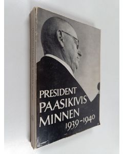 käytetty kirja President Paasikivis minnen 1939-1940