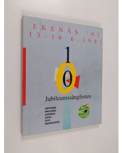 käytetty kirja Jubileumssångfesten. Ekenäs ’91. 13-16.6.1991. Nittonde finlandssvenska sång- och musikfesten i Ekenäs 13.-16.6.1991