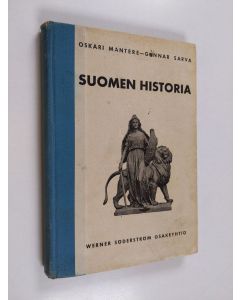 Kirjailijan Oskari Mantere käytetty kirja Kansakoulun Suomen historia