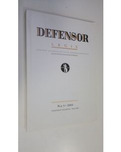 käytetty kirja Defensor legis n:o 3/2003