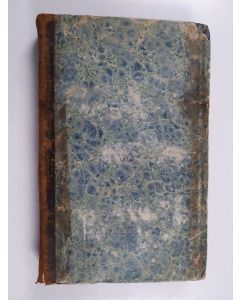 Kirjailijan Johan Jakob Nervander käytetty kirja Kurs i arithmetiken för elementar-läroverken uti Storfurstendömet Finland enligt nådigt förordnande, 1. delen - Lärobok och facit-tabell