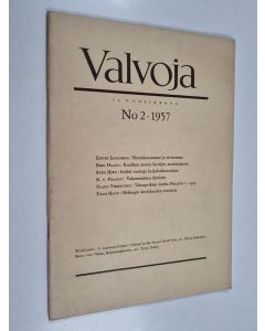 käytetty teos Valvoja n:o 2/1957