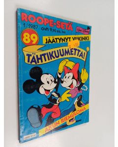 Kirjailijan Walt Disney käytetty kirja Roope-setä 1/1987