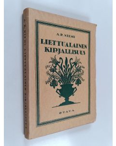 Kirjailijan Augusti Robert Niemi käytetty kirja Liettualainen kirjallisuus
