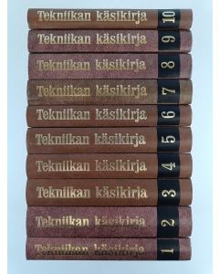 käytetty kirja Tekniikan käsikirja 1-10 ; Yleiset perusteet ; Sähkötekniikka ; Voimalaitos- ja lämpötekniikka ; Lämpötekniikka ; Talonrakennustekniikka ; Liikennetekniikka ; Koneensuunnitteluoppi ; Konepajatekniikka ; Teollisuustalous ; Hakemisto osiin 1-