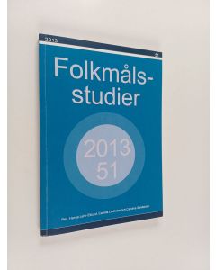 käytetty kirja Folkmålsstudier 51/2013
