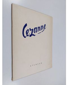 käytetty teos Paul Cézanne - Ateneum 10. XII. 1954 - 2.1. 1995