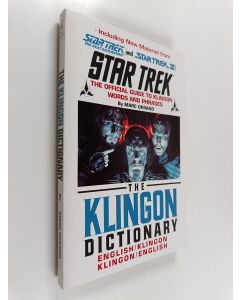 Kirjailijan Marc Okrand käytetty kirja The Klingon dictionary : English/Klingon, Klingon/English