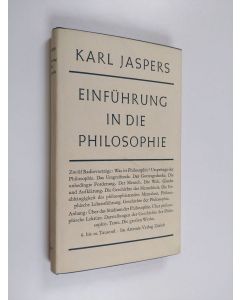 Kirjailijan Karl Jaspers käytetty kirja Einfuhrung in die Philosophie