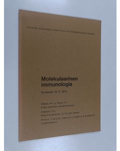 käytetty kirja Molekulaarinen immunologia : symposio 19.11.1975