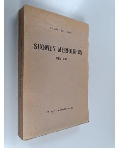 Kirjailijan Rudolf Beckman käytetty kirja Suomen merioikeus - Luentoja