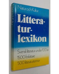 käytetty kirja Litteraturlexikon : Svensk litteratur under 100 år