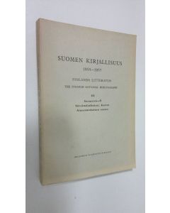 Tekijän Toivo Niemimaa  käytetty kirja Suomen kirjallisuus = Finlands litteratur = The Finnish national bibliography : 1955-1957 3