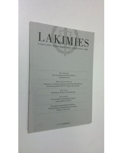 käytetty kirja Lakimies 1/2014