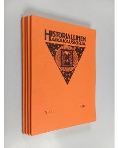 käytetty kirja Historiallinen aikakauskirja vuosikerta 1984 1-4