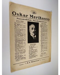 Kirjailijan Oskar Merikanto käytetty teos Pianosävellyksiä = Pianokompositioner