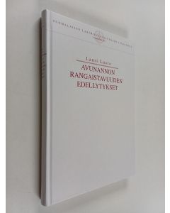 Kirjailijan Lauri Luoto käytetty kirja Avunannon rangaistavuuden edellytykset