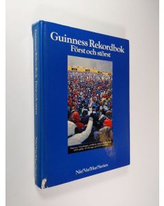 Kirjailijan Göran Avén käytetty kirja Guinness Rekordbok - först och störst