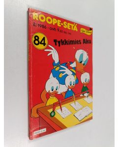 Kirjailijan Walt Disney käytetty kirja Roope-setä 8/1986