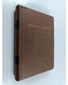 käytetty kirja Tekniikan sanasto : Hakemisto : Suomen, ruotsin ja englannin sanojen hakemisto