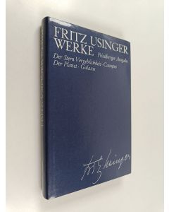 Kirjailijan Fritz Usinger käytetty kirja Der Stern Vergeblichkeit