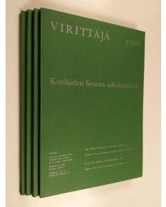käytetty kirja Virittäjä vuosikerta 1978 (nrot 1-4)