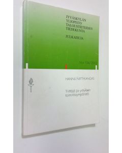 Kirjailijan Hannu Niittykangas käytetty kirja Yrittäjä ja yrityksen toimintaympäristö
