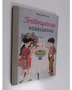 Kirjailijan Ann Mari Falk käytetty kirja Tvillingarnas födelsedag