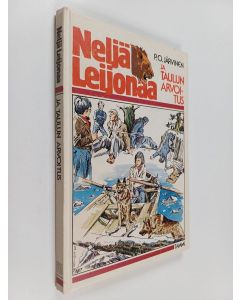 Kirjailijan P. O. Järvinen käytetty kirja Neljä leijonaa ja taulun arvoitus