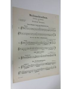 Kirjailijan Friedrich Hermann käytetty teos Weihnachtsalbum : Violine ad libitum