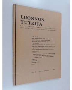 käytetty kirja Luonnon tutkija 3/1947 : Suomalaisen eläin- ja kasvitieteellinen aikakauslehti