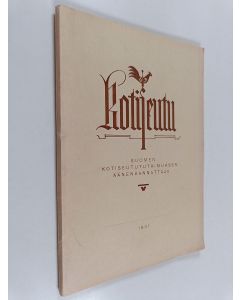 käytetty kirja Kotiseutu 1/1931